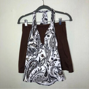 Lands' End Tankini and Swim Skirt Set Size 4